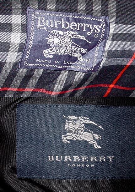 etichetta burberry vintage|burberry blue label identification.